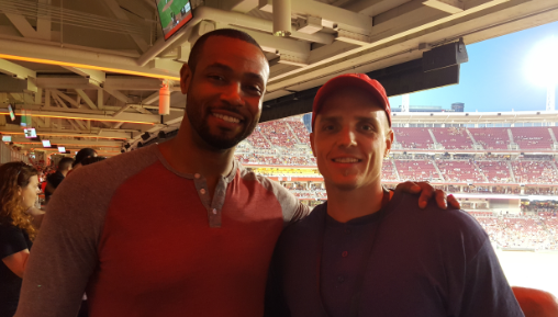 Old Spice Guy Isaiah Mustafa and Paul Eide